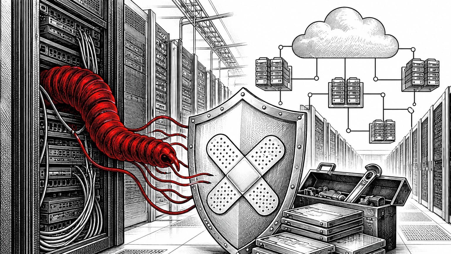 Illustration: network security SSH vulnerability patch