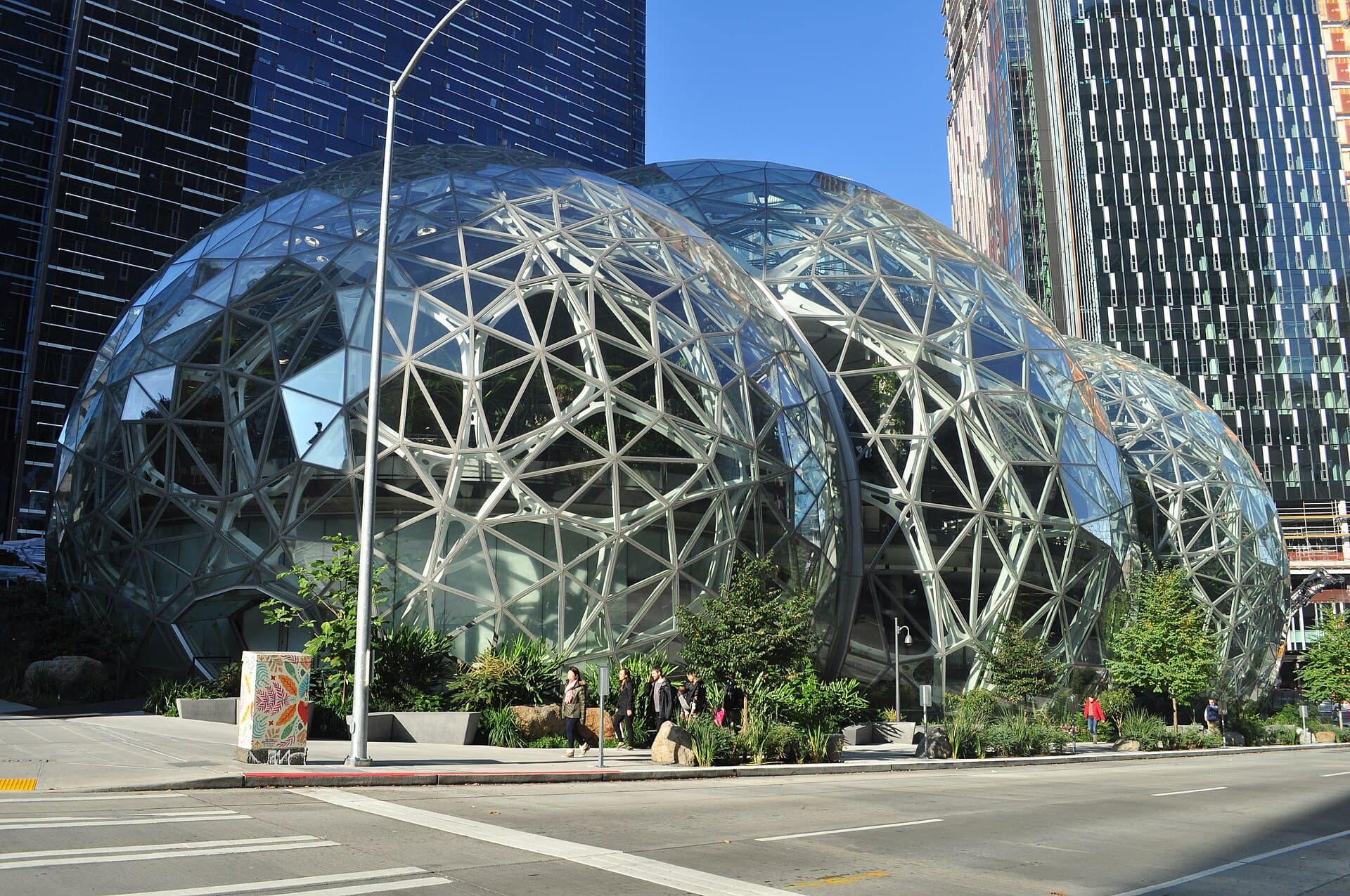 The Amazon Spheres building in Seattle.