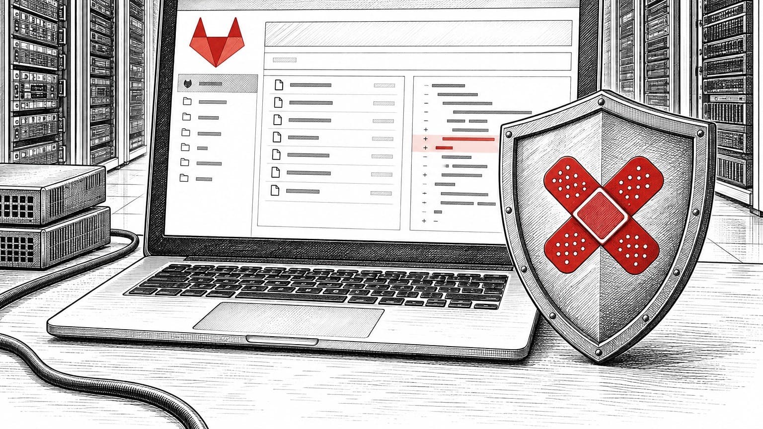 Illustration: GitLab code repository interface