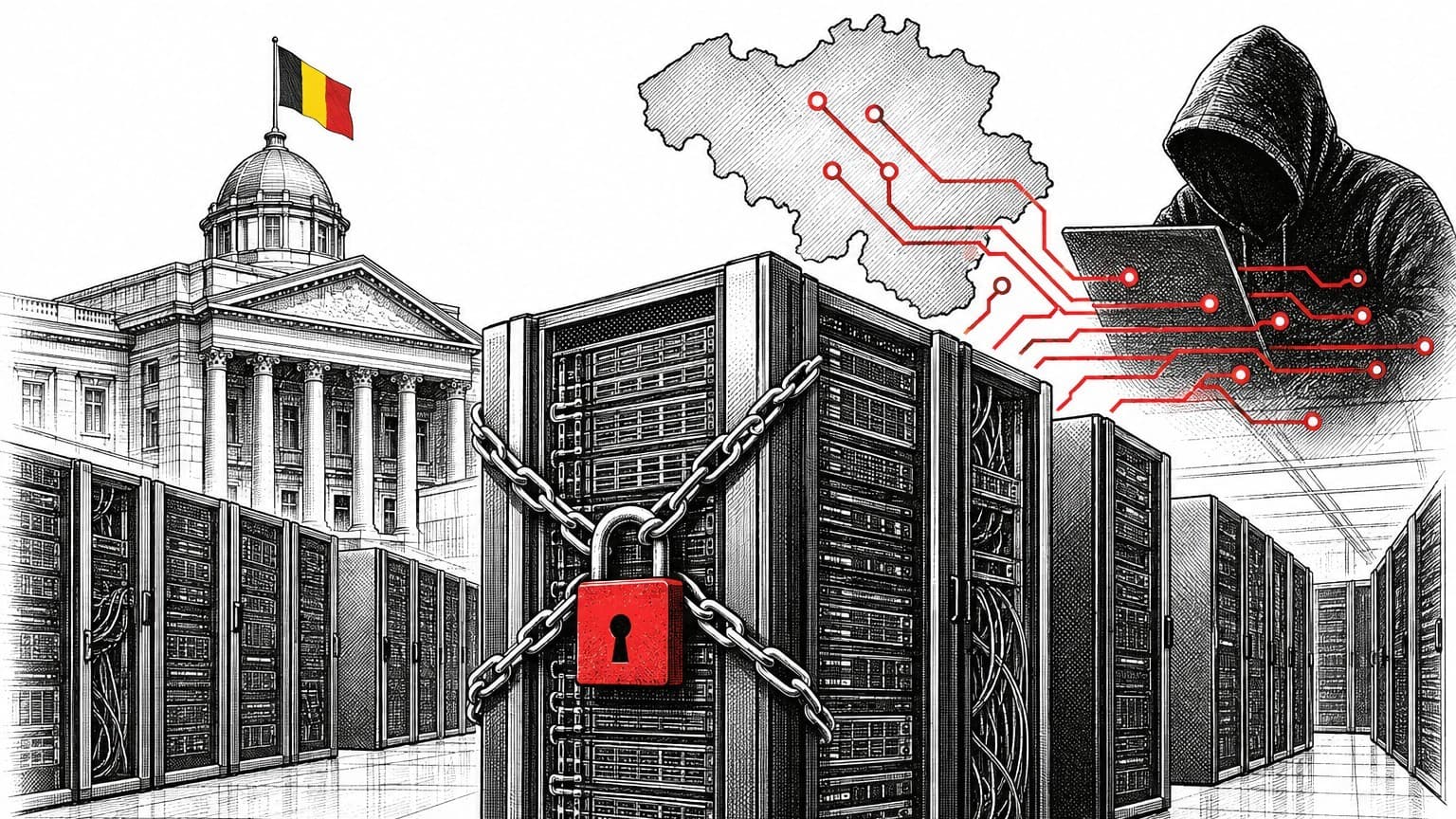 Illustration: Belgium tax agency cyberattack offline