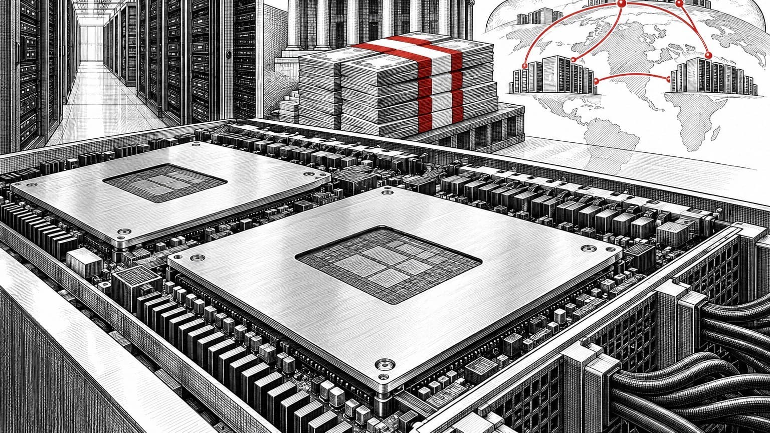 Illustration: Broadcom Google TPU server chips