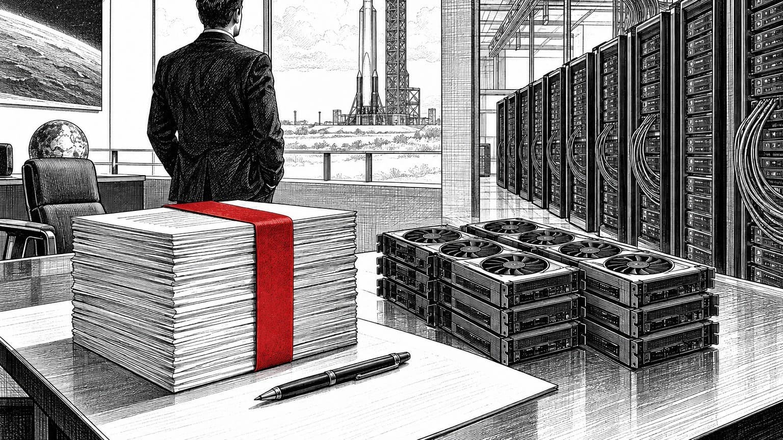 Illustration: Elon Musk SpaceX office